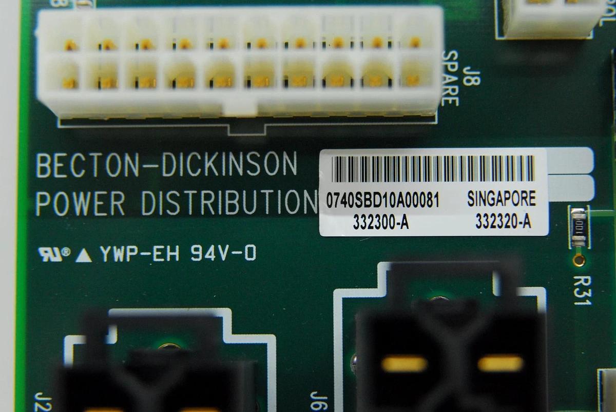 Used Becton-Dickinson 332300-A 332320-A Power Distribution Board - BD FACSAria