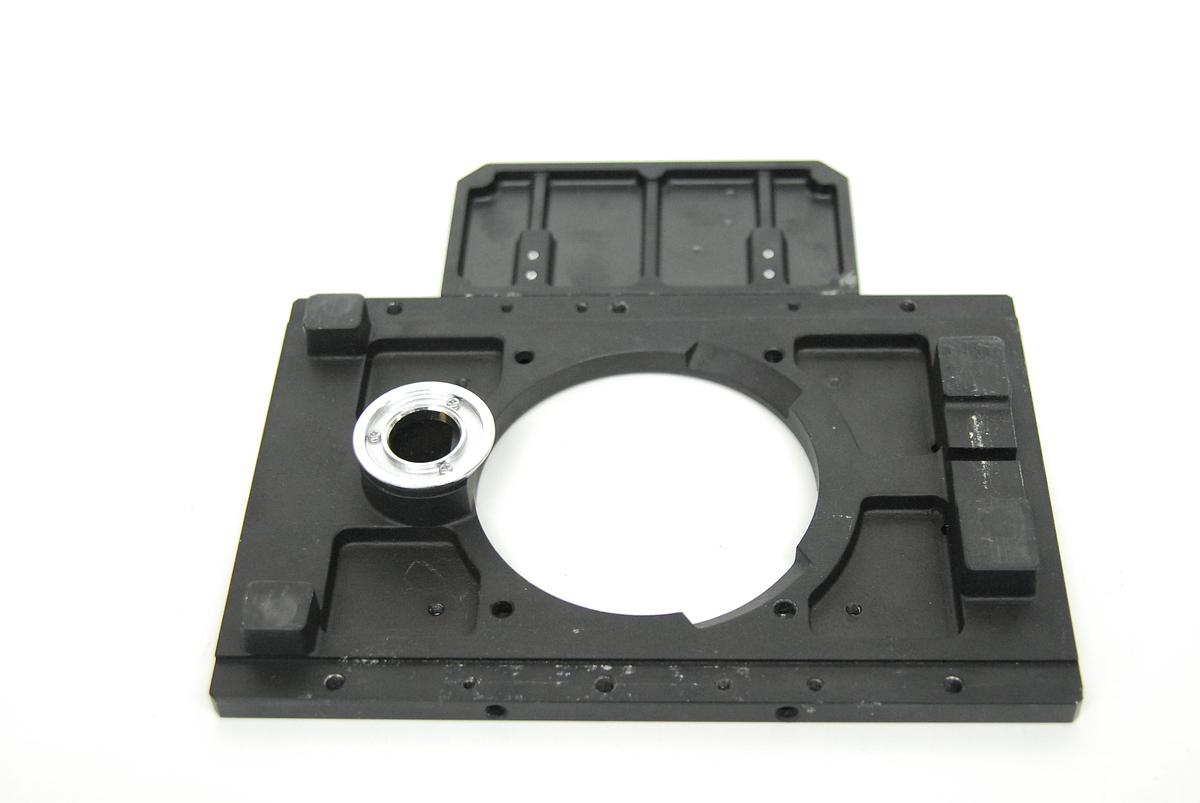 Used Olympus IMT2-SP Stage with Insert, Mechanical XY Click-Stop Attachment