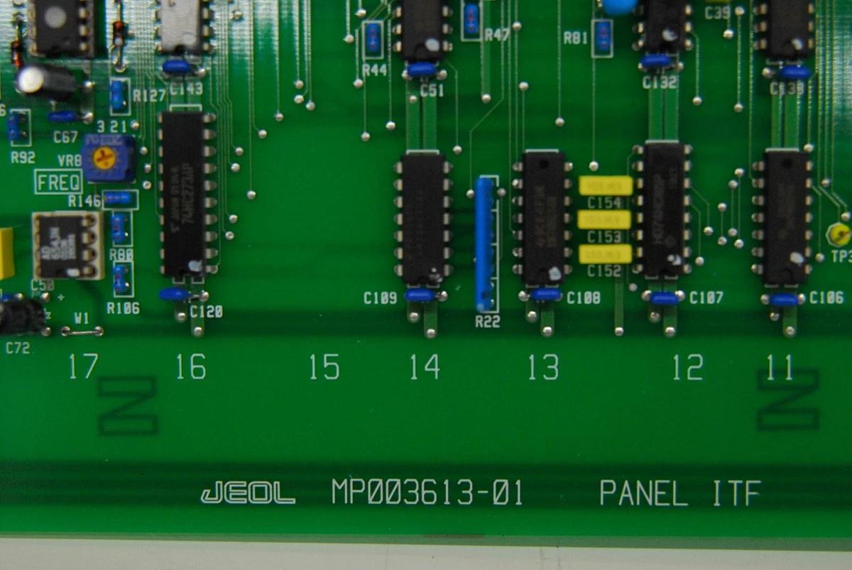 Used Jeol MP003613-01 PANEL ITF for Jeol JEM 1230 TEM Electron Microscope