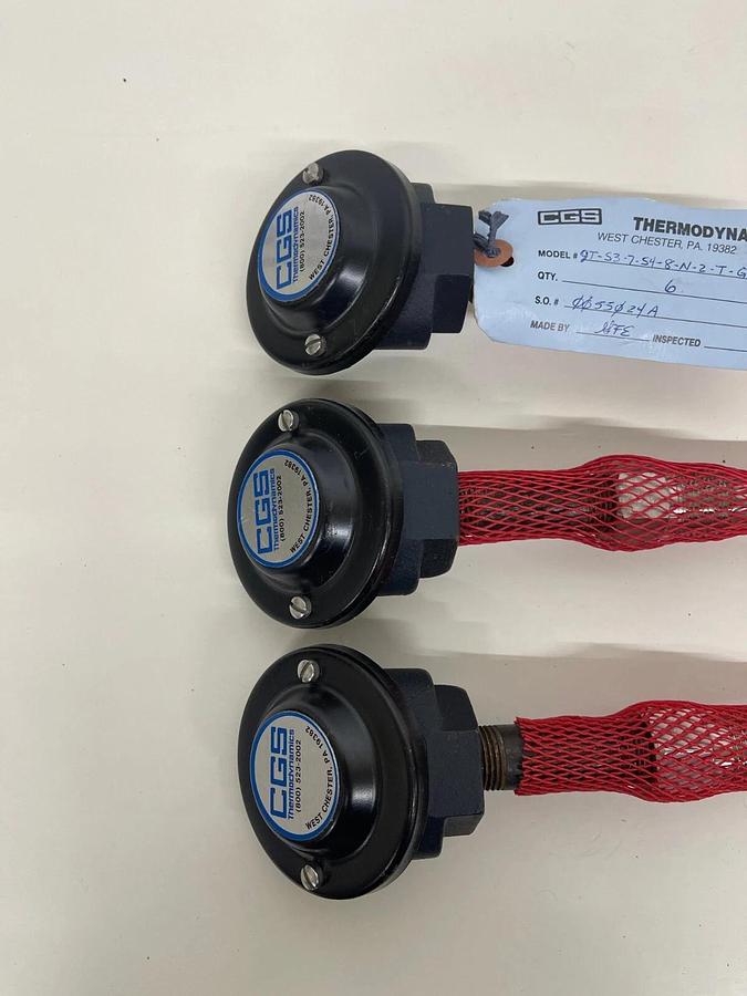 Used CGS Thermodynamics 9T-S3-7-S4-8-N-2-T-GH Temperature Probes - Lot of 3