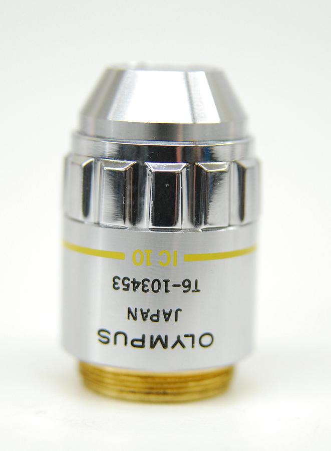 Used Olympus MSPlan 10x Microscope Objective 0.30 ∞/- f=180 (1-LM530)