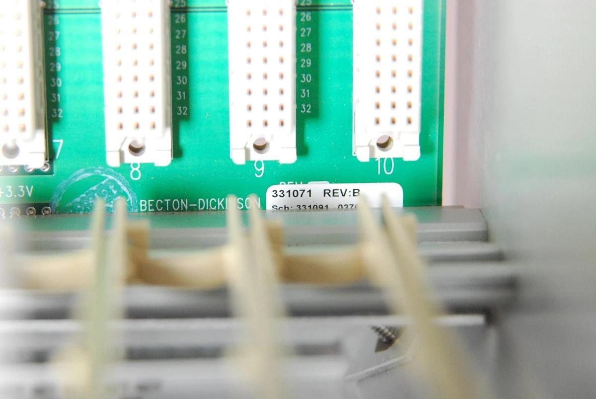 Used BD FACSAria 334350 Card Cage W/ Becton Dickinson Backplanes 331101 331071