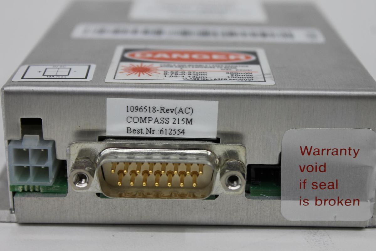Used Coherent Compass 215M-15 Laser Head, Power Unit, and Cable