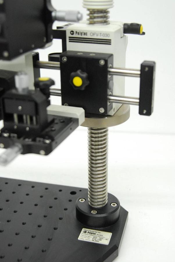 Used Polytec OFV-T031-NZ OFV-T-030 OFV-T-031 Vibrometer Stand W/ VCT-072 Camera