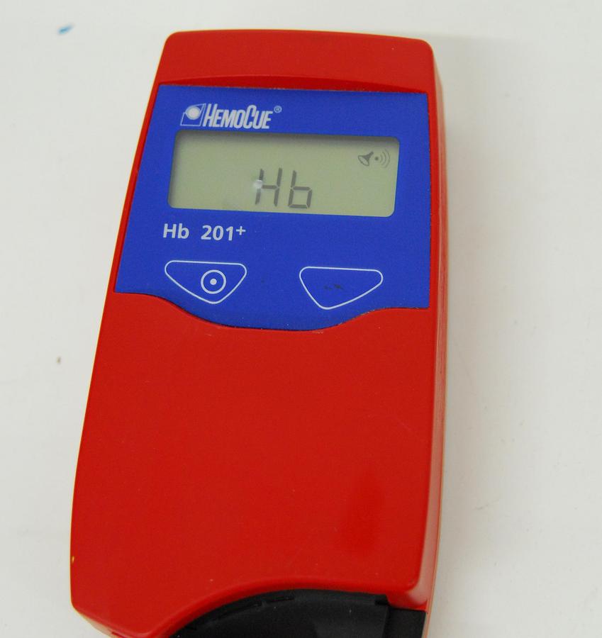 Used HemoCue Hb 201+ Hemoglobin System Analyzer - Tested