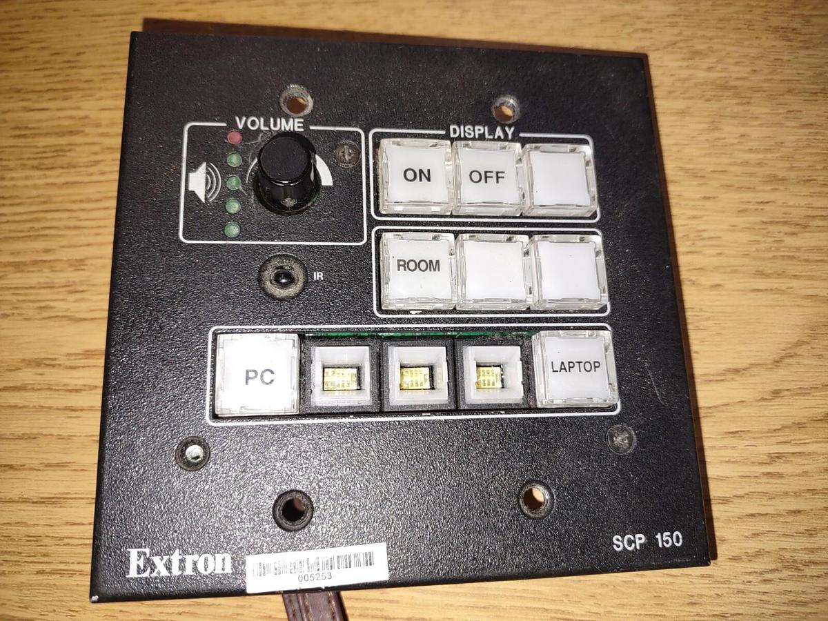 Used EXTRON SCP 150 AAP System 5 IP Secondary Control Panel with AAP Opening