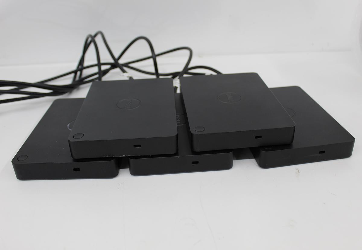 Used Dell WD15 K17A Thunderbolt Docking Station LOT OF 5