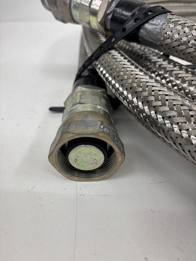 Used Bruker Helium Hose 25FT w/ Aeroquip 5400-S5-12 Fitting [Bruker MRI]