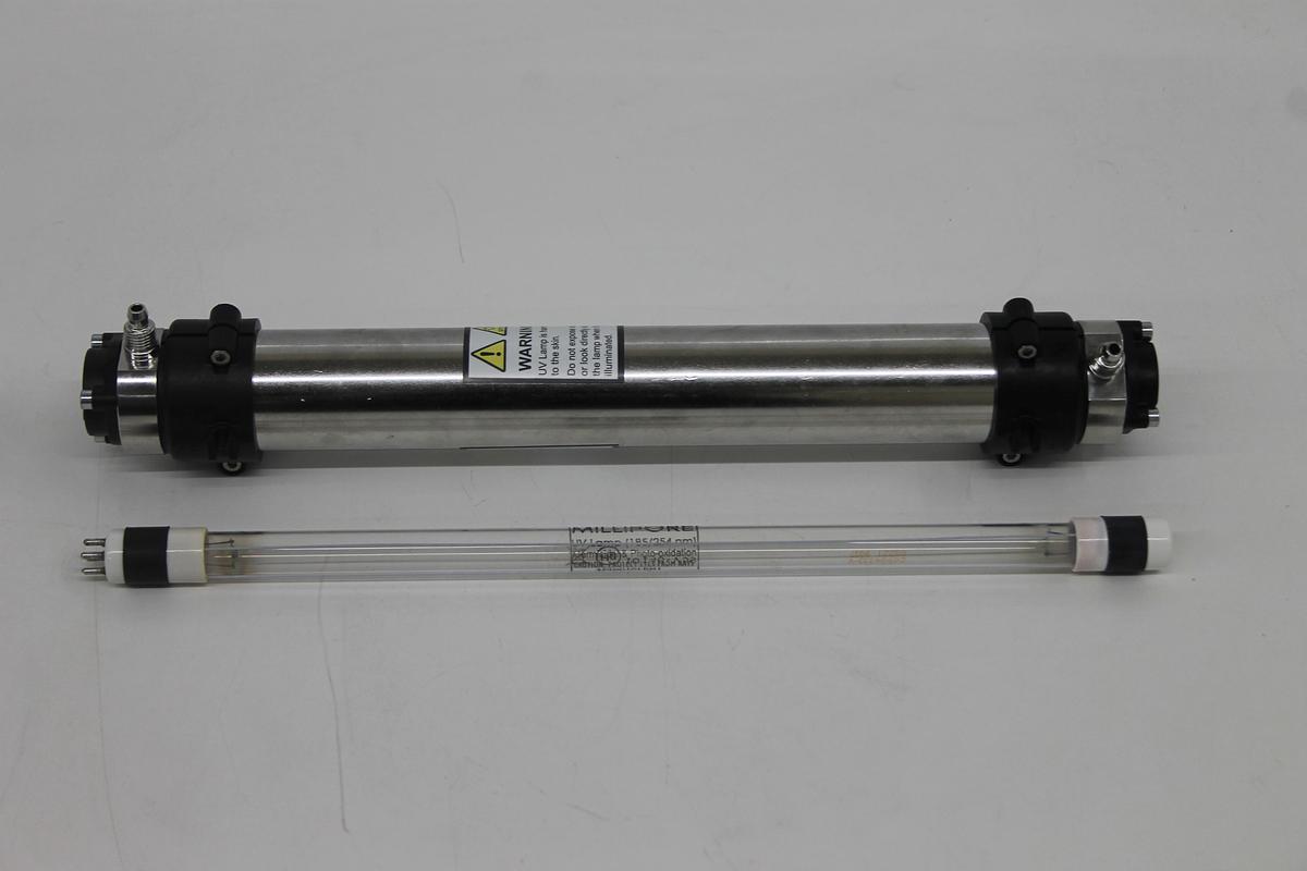 Used Millipore ZMQUVLZP01 UV Lamp W/ PF07726 Housing (Millipore Advantage A10)