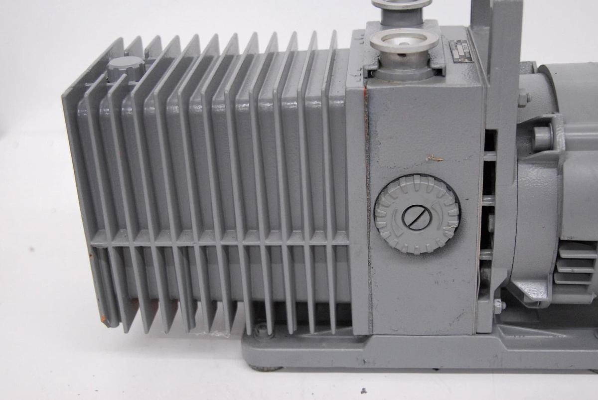 Used Alcatel 2008A Dual-Stage Rotary Vane Vacuum Pump W/ Oil Mist Filter EMF10