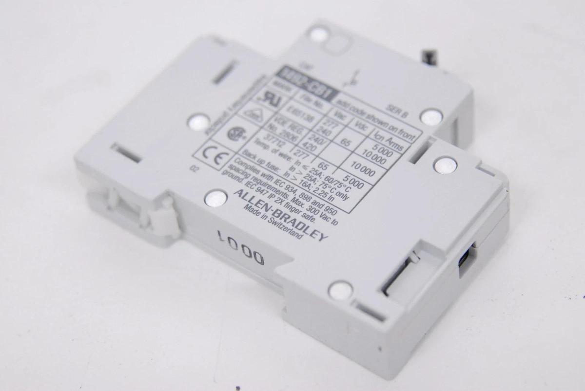 Used Allen-Bradley 1492-CB1 G015 1.5A  Single-Pole DIN Rail Miniature Circuit Breaker