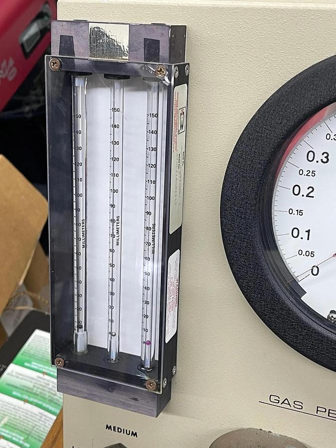 Used Ruska 1011-801 Gas Permeameter W/ Brooks Instrument Flow Meter