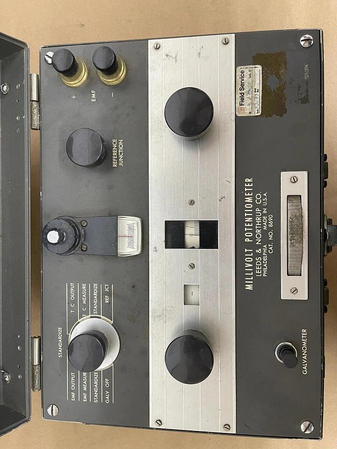 Used Leeds and Northrup Millivolt Potentiometer/Galvanometer Cat. No. 8690