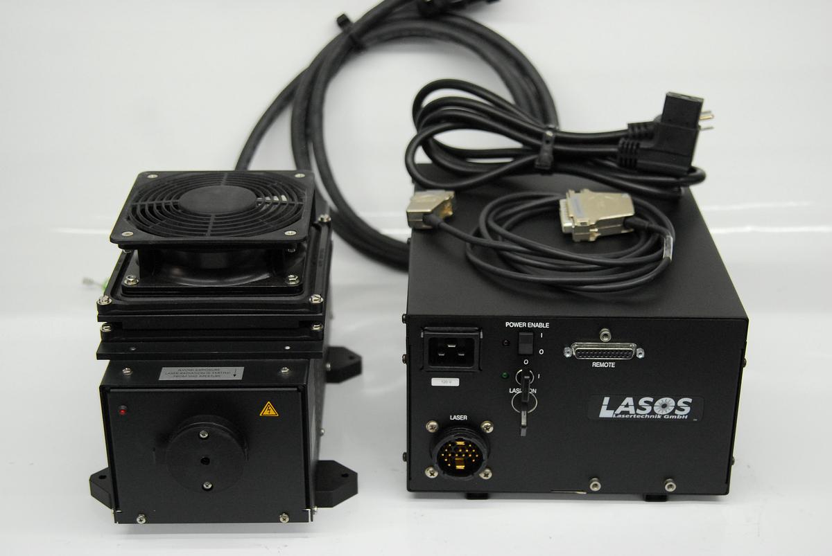 Used Lasos LGK 7812 ML4 Ar-Ion Laser 450-530nm w/ LGN 7812 Power Supply - LMS 510