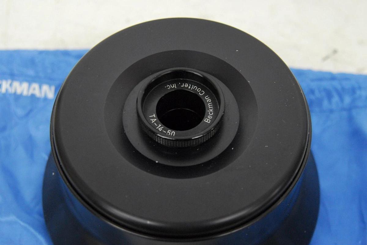 Used Beckman TA-14-50 Fixed-Angle Aluminum Rotor 8x50 mL 14000RPM W/ Lid