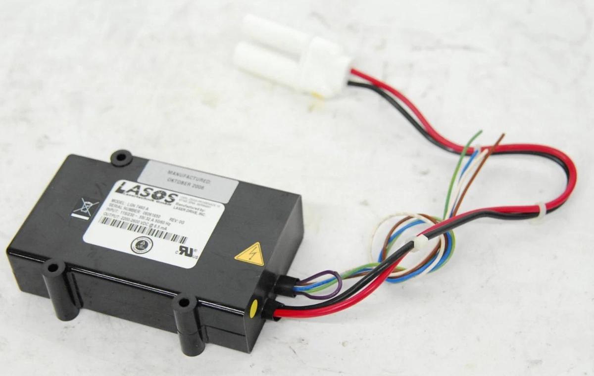 Used Lasos LGK 7628-1 633nm He-Ne Laser Module W/ LGN 7460 A Power Supply (LSM 510)