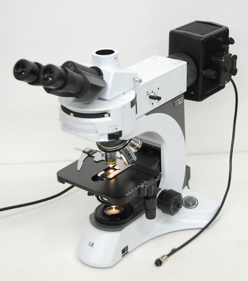 Used Labomed LB-701 Trinocular Upright Fluorescence Microscope W/ Infinite Plan Objectives, Filter Cubes