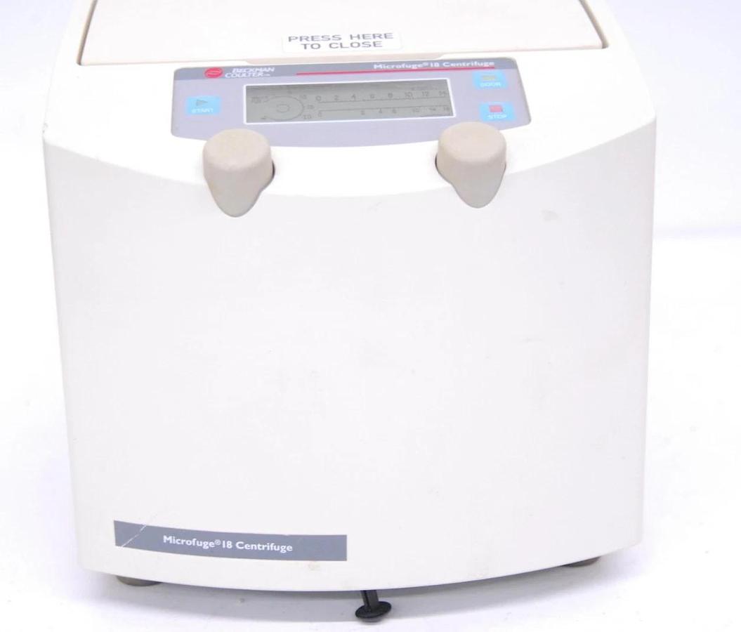 Used Beckman Coulter 367160 Microfuge 18 Centrifuge W/ F241.5P 24-Slot Rotor - TESTED