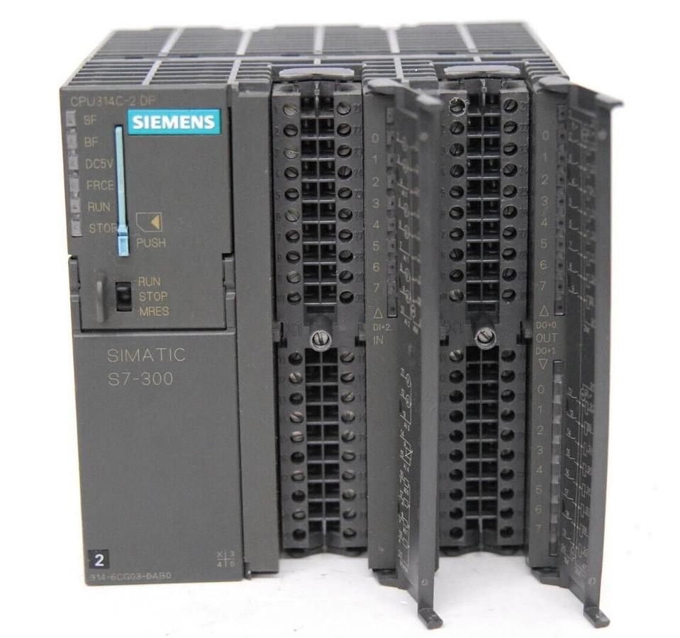 Used Siemens S7-300 CPU314C-2 DP Simatic S7 6ES7 314-6CG03-0AB0 CPU