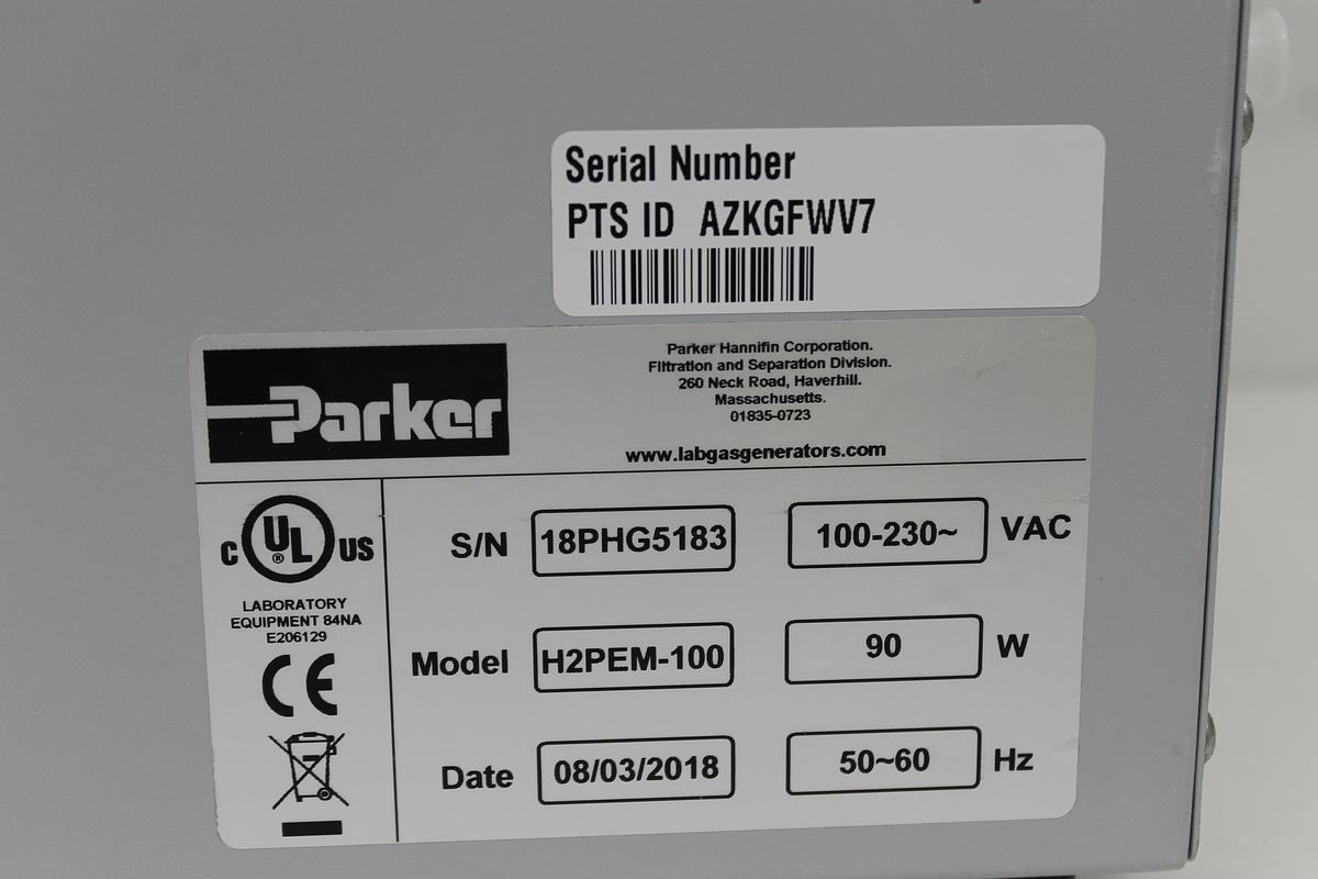 Used Parker Balston H2PEM-100 Hydrogen Generator