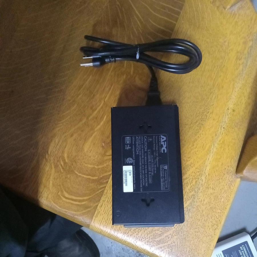 Used APC C2 Wall-Mounted 2-Outlet 12A Power Filter with power cord