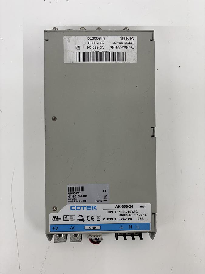 Used Cotek AK-650-24 24V Power Supply