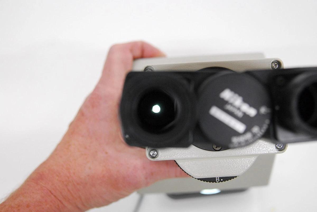 Used Nikon Diaphot TMD Microscope - Binocular Head Turret W/ Photo Lens Assembly