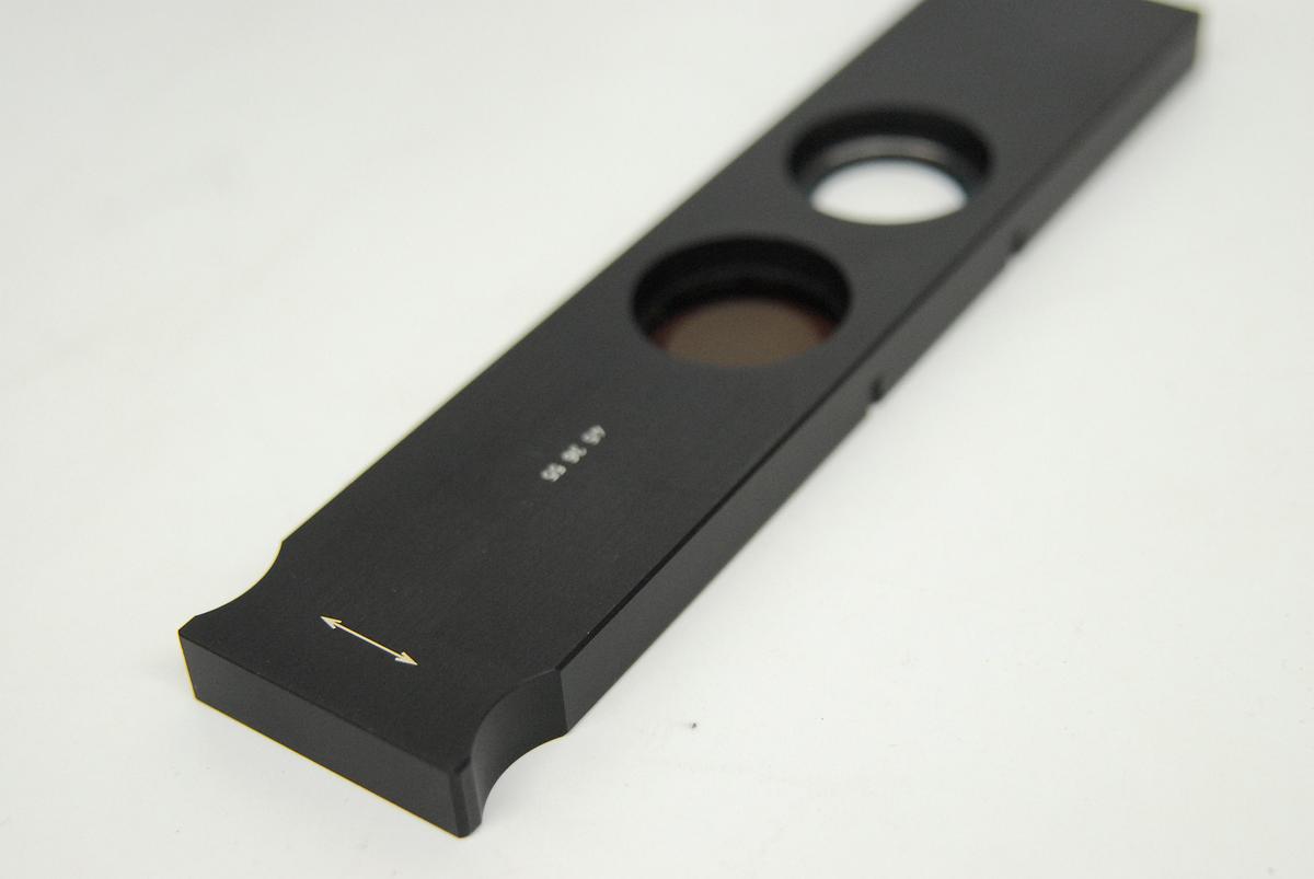 Used ZEISS 453655 Analyzer Polarizer Slider W/ 453653 Depolarizer Filter - Axioplan