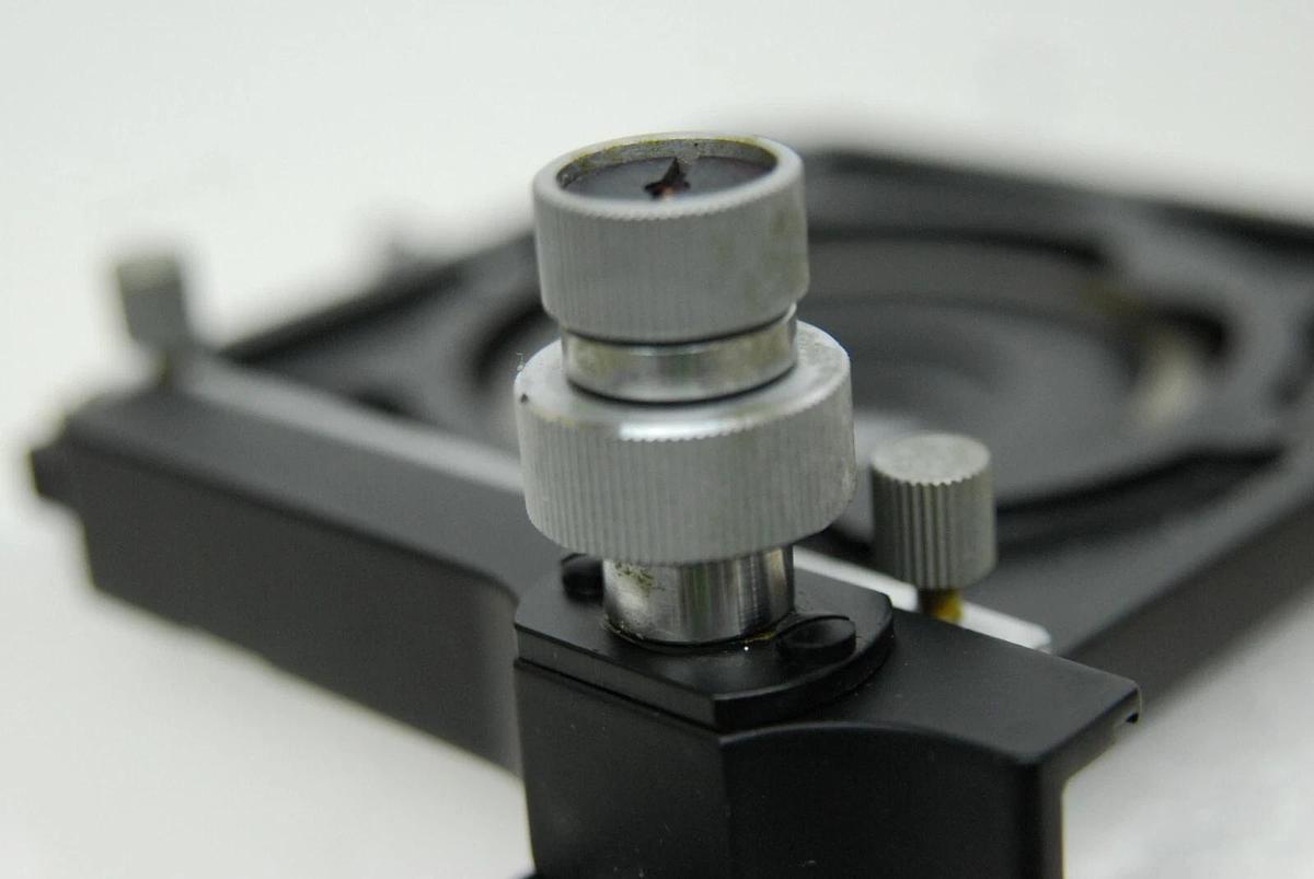 Used Nikon S-KT SKT Microscope Square X-Y Mechanical Stage & Slide Holder