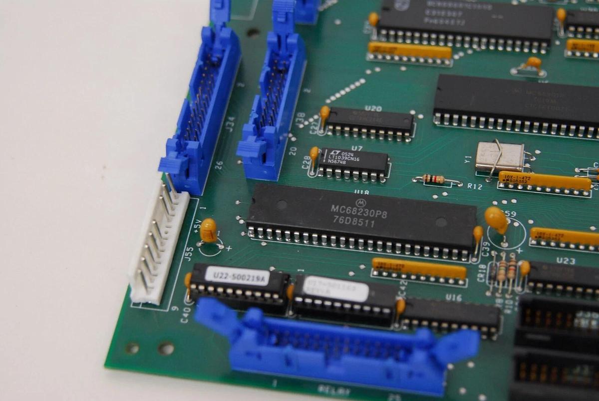 Used Beckman 00500956 Motherboard W/ Attached Board 606725 (Beckman LS6500)