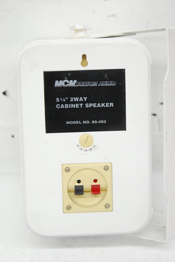 Used MCM Custom Audio 80-493 5.25 2Way Cabinet Speaker W/ Wall Mount