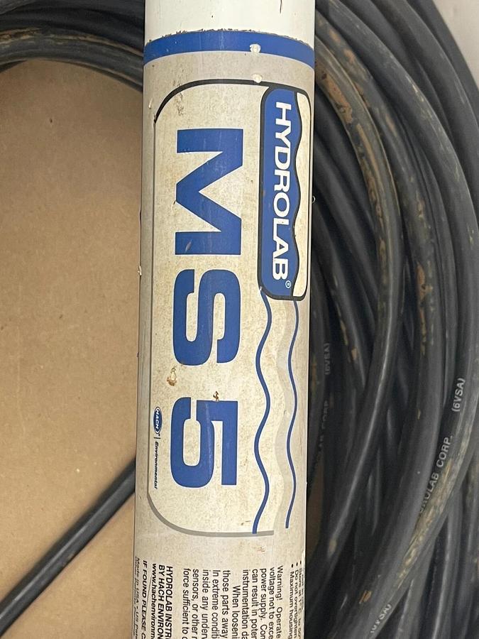 Used Hydrolab MS5 MiniSonde 5 Water Quality Probe W/ 25 Meter Cable
