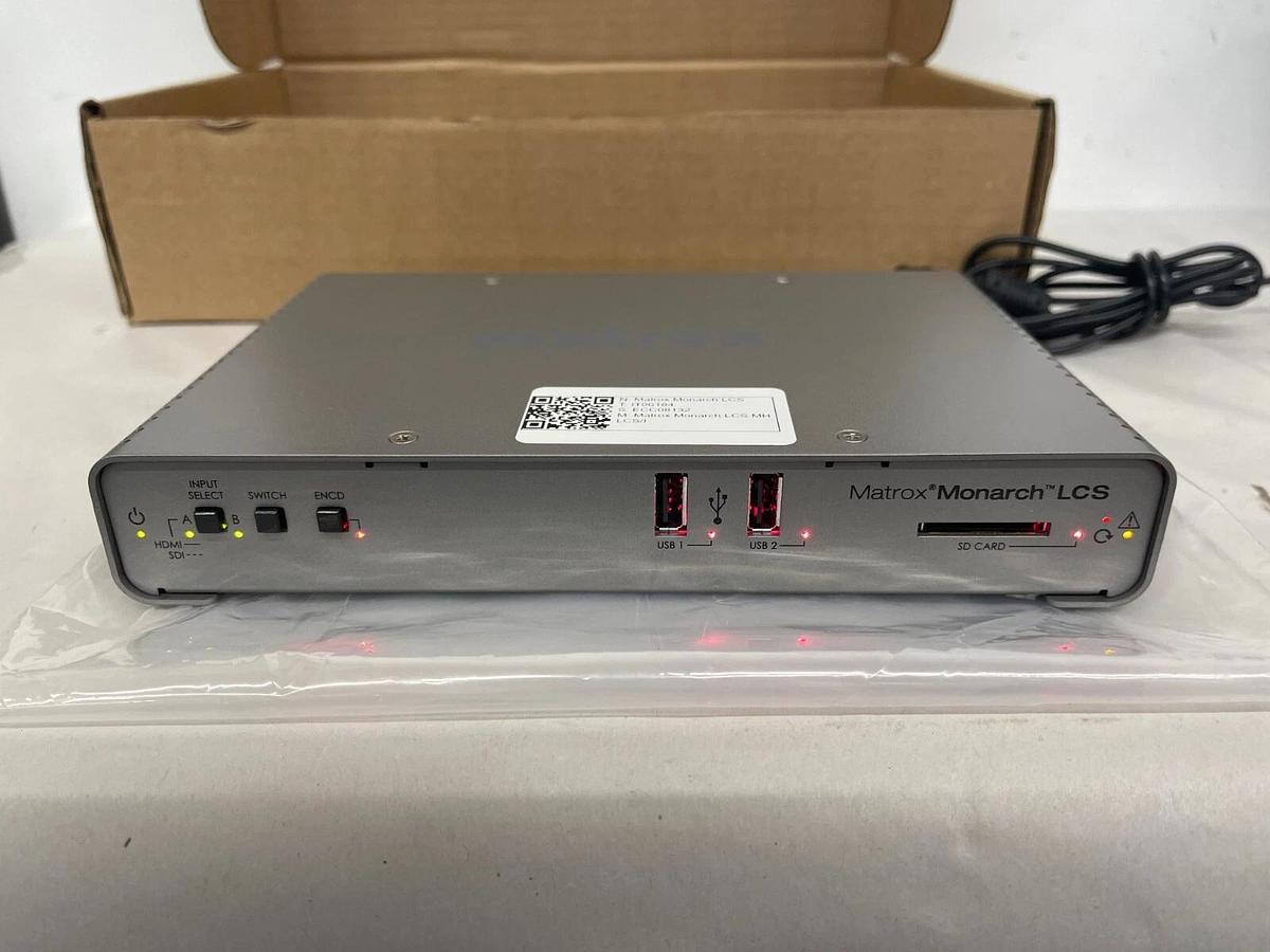 Used Matrox MHLCS/I SDI/HDMI Monarch LCS Lecture Capture Appliance - Tested - In Box