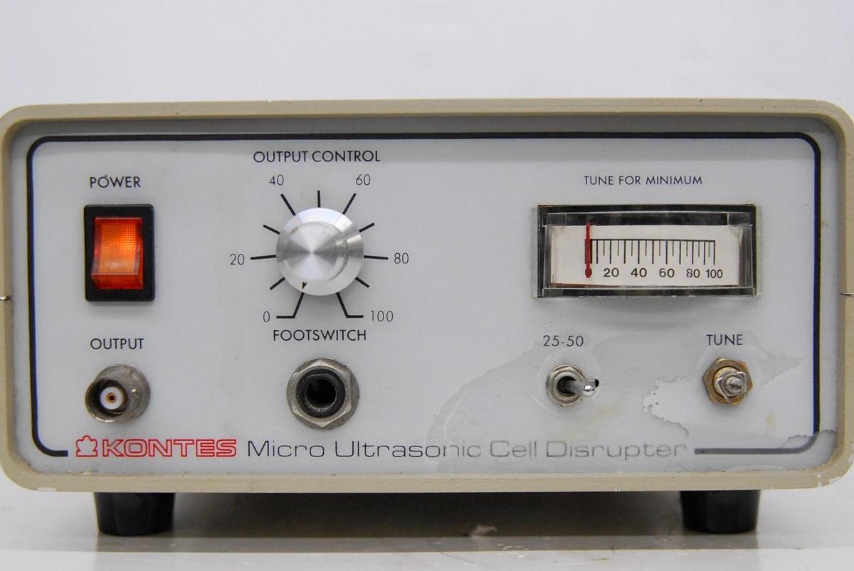 Used Kontes KT50 Micro Ultrasonic Cell Disruptor - PARTS/ REPAIR