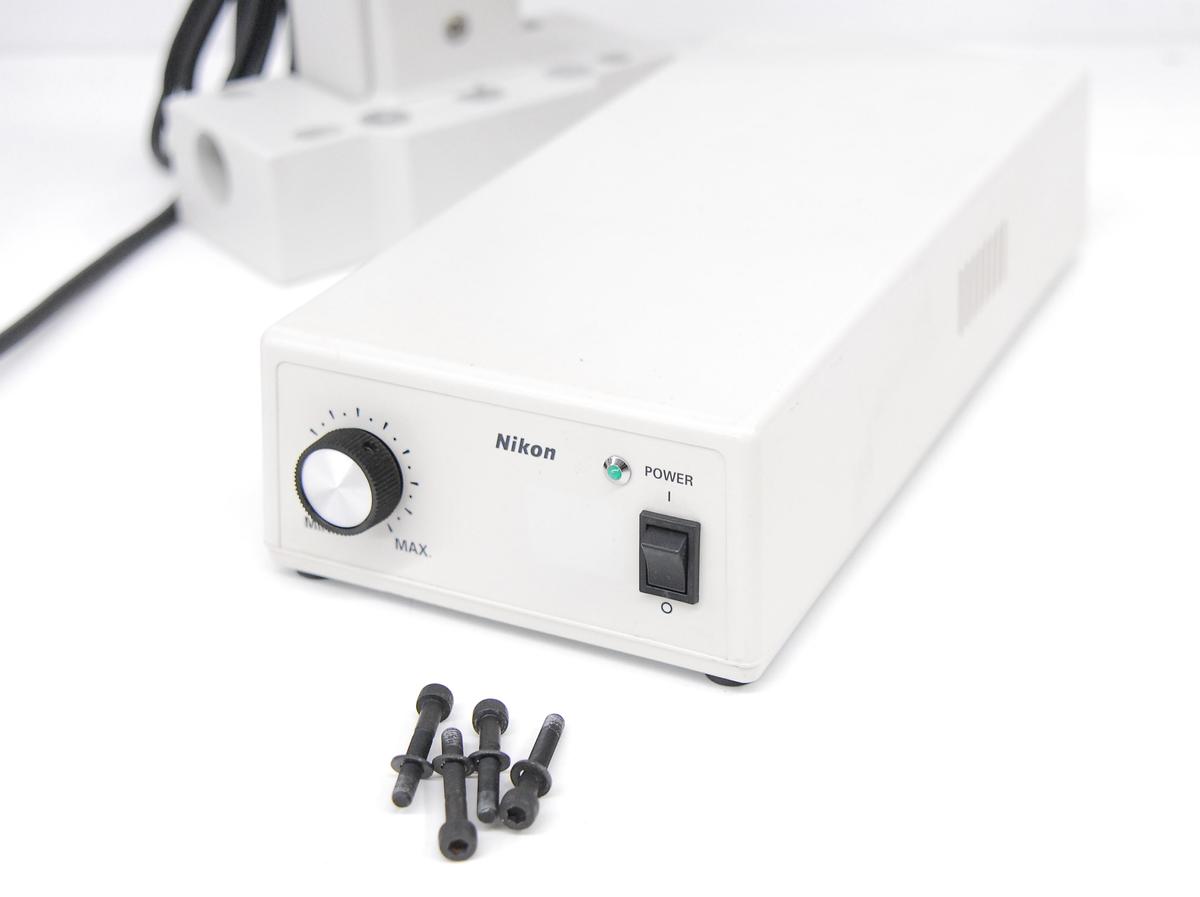 Used Nikon T-DH Dia Illumination Pillar W/ TE2-PS100W, LHS-H100P-1 Lamp (TE2000-E)