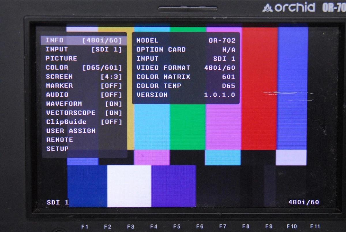 Used Marshall OR-702 ORCHID Dual 7″ 3RU Rack Mount Monitor - Read Description