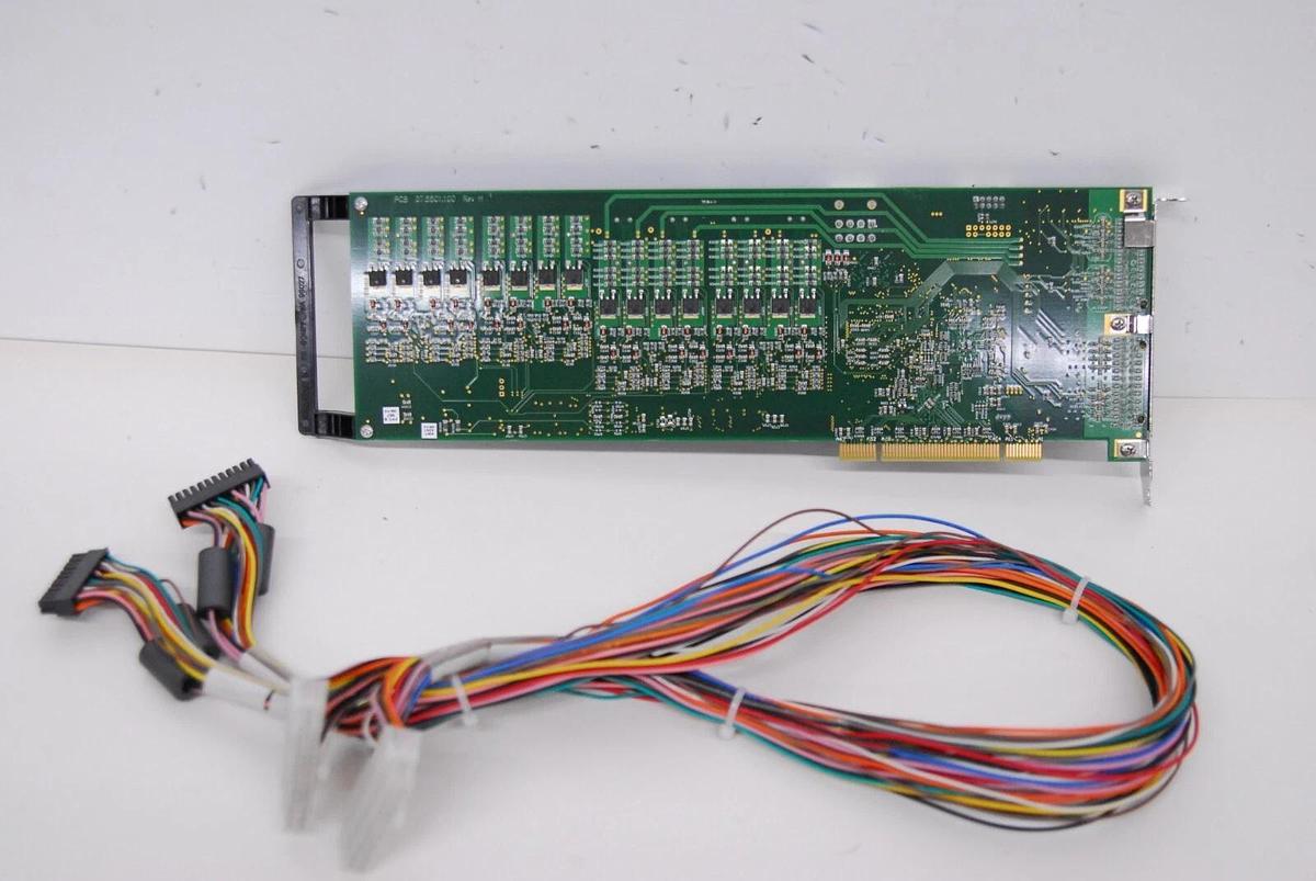 Used Vision BioSystems PCI 4 Axis Stepper Control Card 37.5501.110 W/ Attached Cables