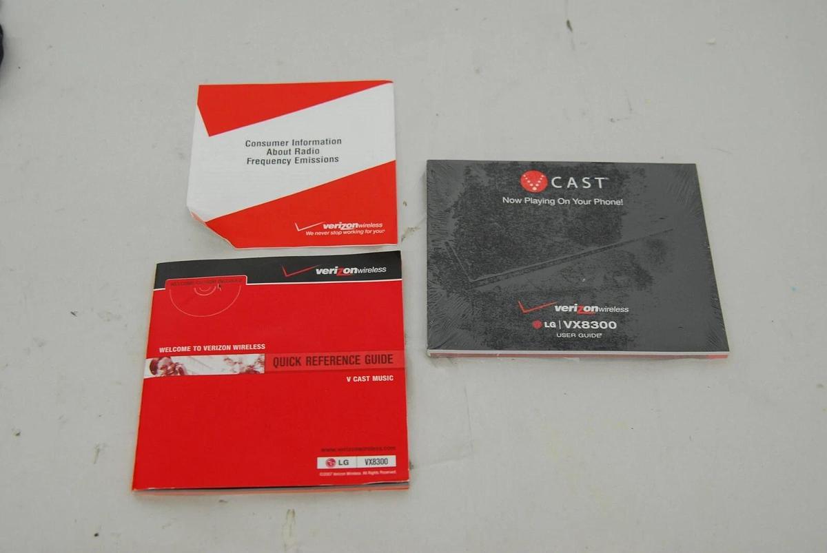 Used LG VX8300 (Verizon) Cellular Phone W/ Accessories 842623286535