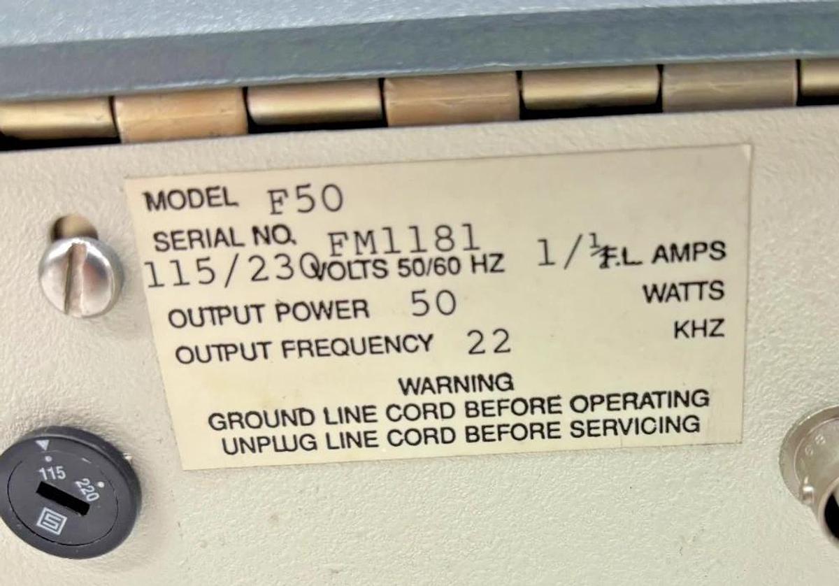 Used Fisher 50 Sonic Dismembrator, F50