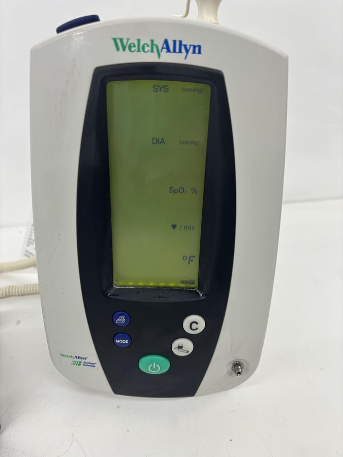 Used Welch Allyn 420 Series Vital Monitor w/ Temp Probe + Power Supply