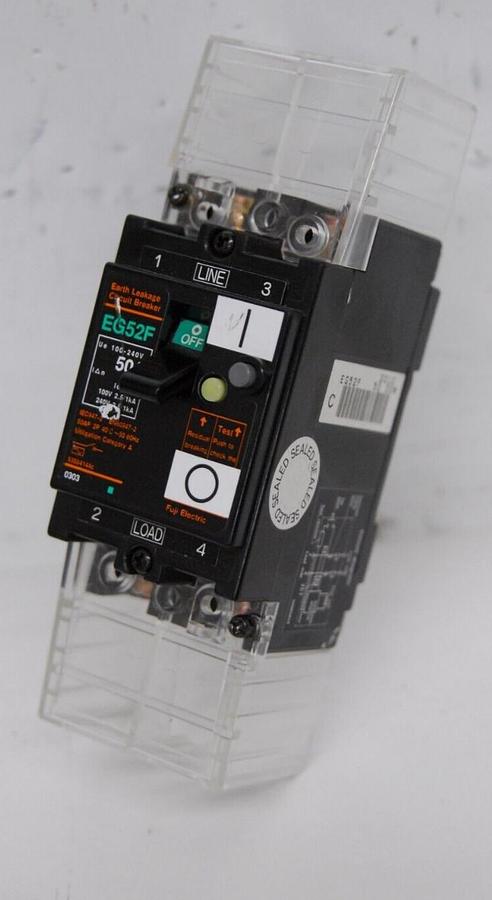 Used Fuji EG52F 2P 50A 30mA Earth Leakage Circuit Breaker