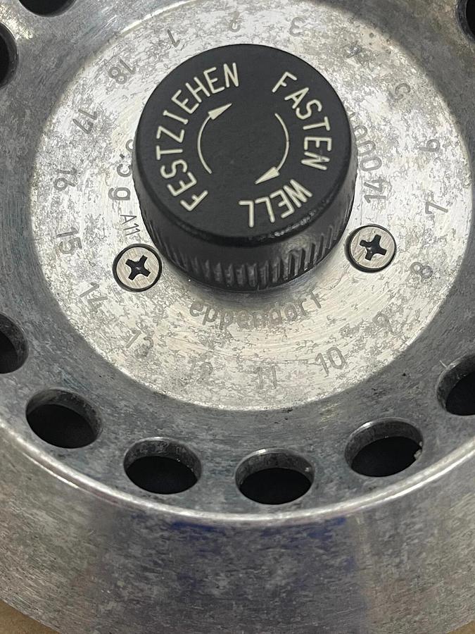 Used Eppendorf 18x3.5g 14000 RPM Centrifuge Rotor