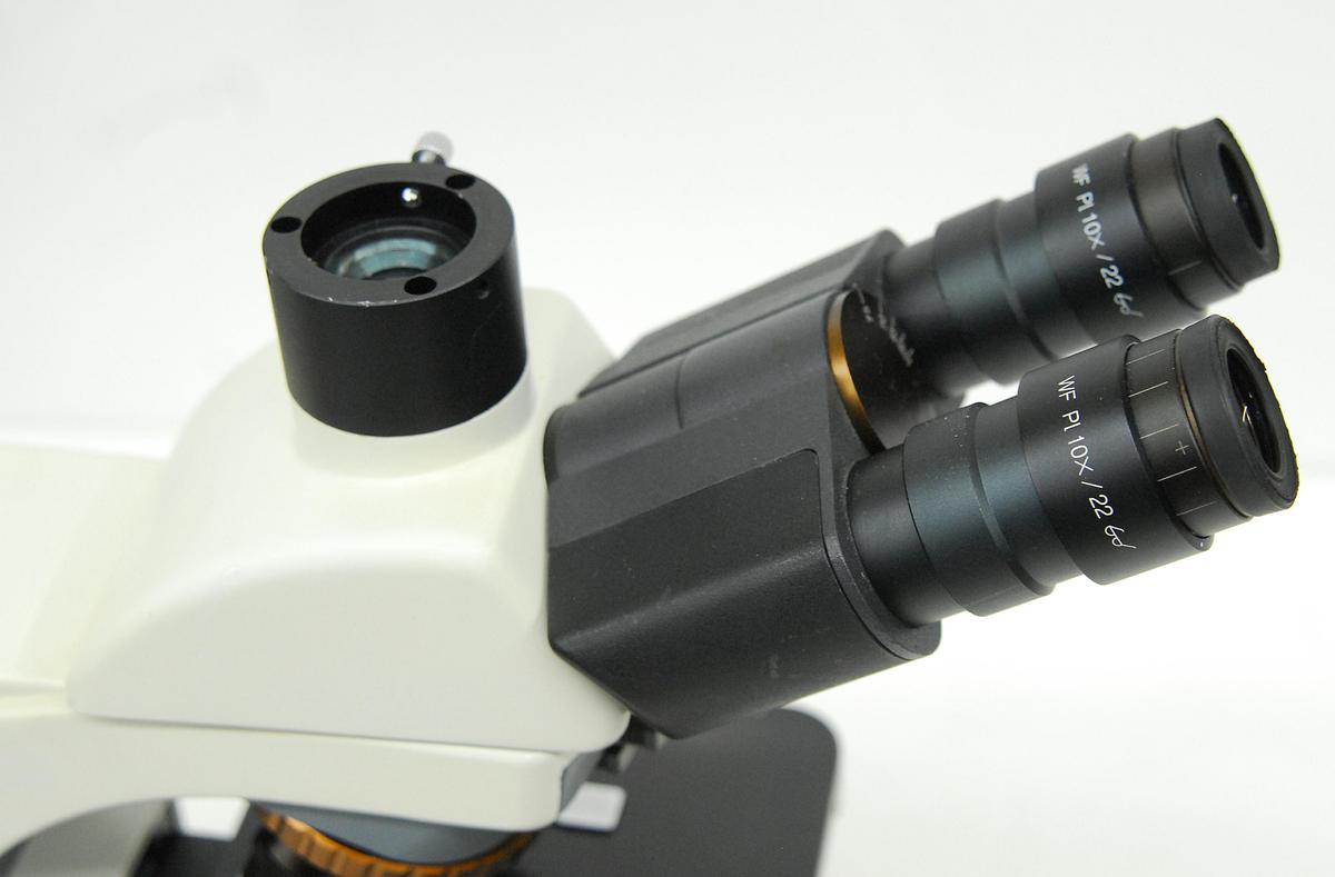 Used Motic BA400 Trinocular Phase Contrast Microscope W/ Plan 10/20/40/100 Objectives
