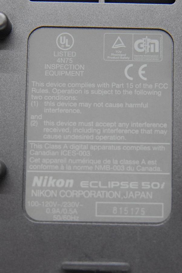 Used Nikon Eclipse 50i Microscope Main Body - Read Description