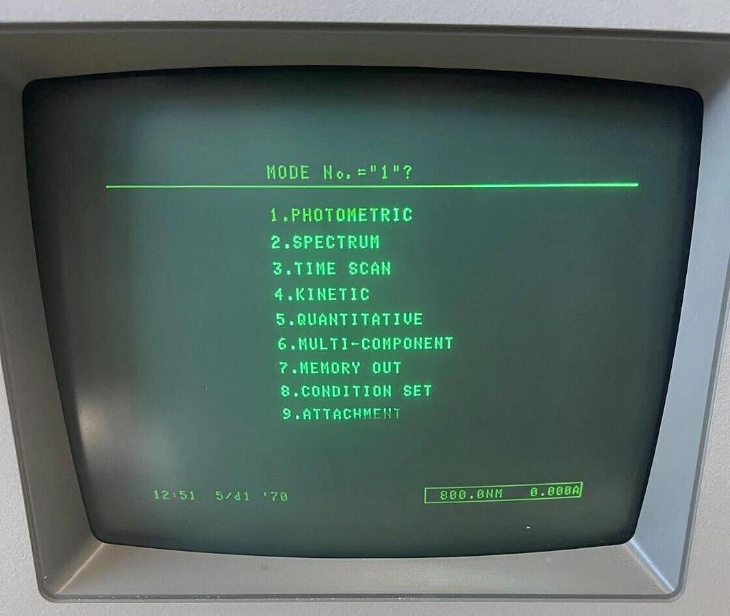 Used Vintage CRT - Matsushita 240AKB31N M-C9001N TR-90A1 9" Display (Shimadzu UV-160)