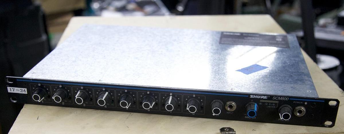Used Shure SCM800 8-Channel Microphone Mixer