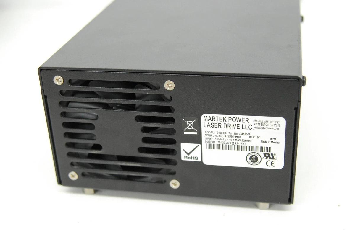 Used JDSU 2211D-015SLBD Air-Cooled Argon Laser W/ Martek 9450-08 Power Supply