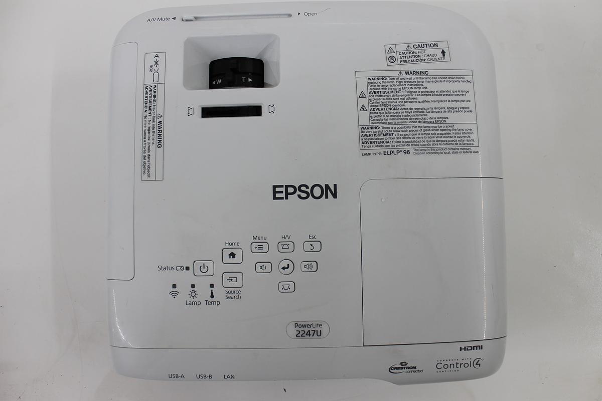 Used Epson Powerlite 2247U 3LCD Projector