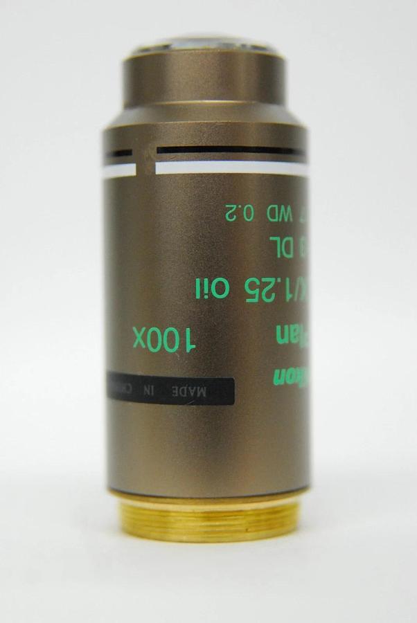 Used Nikon Plan 100x/1.25 Oil Ph3 DL Infinity ∞/0.17 WD 0.2 100x Microscope Objective