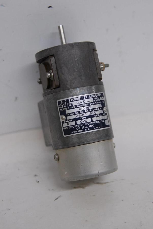 Used Reeves Instrument Corp 135359 A-16-114 DC Tachometer Generator
